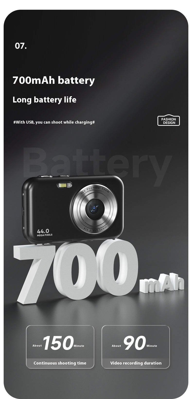 Home HD Digital Children Camera Shooting Mini Camera
